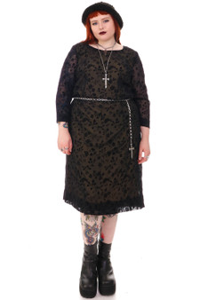 Vintage 90's Champagne Roses Dress