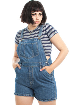 Vintage 90's A-OK Denim Shortalls