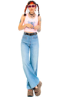 Vintage 70's Jolene Denim Flares