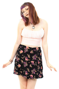 Vintage 90's Atlast Floral Mini Skirt