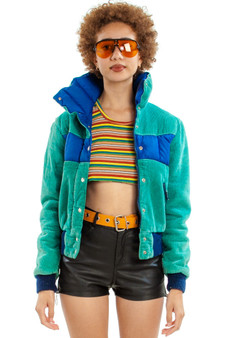 Vintage 80's Corduroy Puffy Jacket