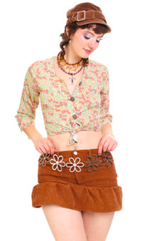 Vintage 90's Floral Button Up Top