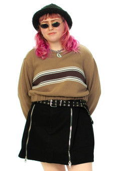Vintage 90's Brown Crop Sweater