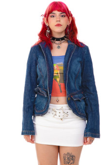 Vintage Y2K Denim Blazer Jacket