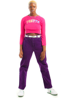 Vintage 90's Plum Stretch Mom Jeans