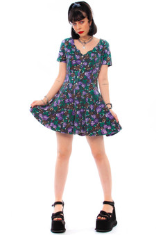 Vintage 80's Energie Floral Romper