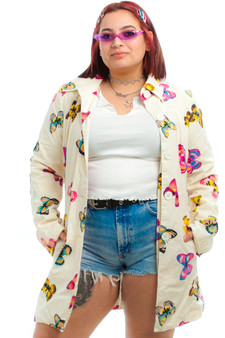 Vintage Y2K Butterfly Baby Jacket