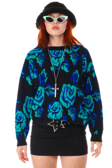Vintage 80's Arielle Rose Knit Sweater