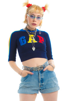 Vintage Y2K Gap Rainbow Stripe Top