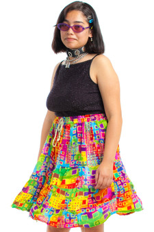Vintage 90's Trip Out Mini Skirt