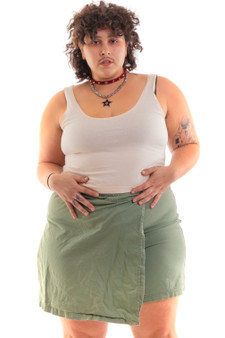 Vintage 90's Military Green Skort