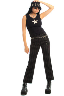 Vintage Y2K Pink Pinstripe Trousers