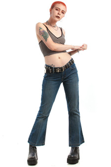 Vintage 90's Mudd Cropped Flares