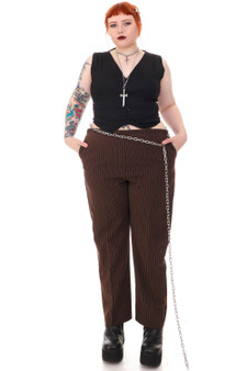 Vintage 90's Chocolate Pinstripe Pants