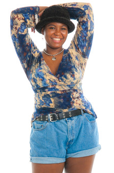 Vintage 90's Tie-Back Blossom Top