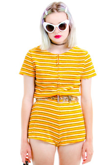 Vintage 70's Sunshine Day! Romper