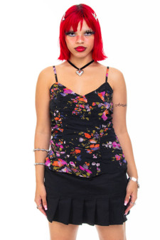 Vintage Y2K Delicate Floral Tank Top