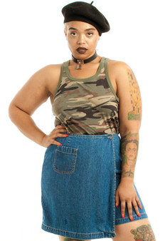 Vintage 90's Classic Cutie Denim Skort