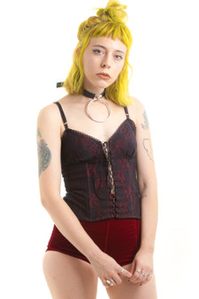 Vintage 90's New Rose Bustier Top