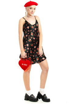 Vintage 90's Rose Heart Slip Dress