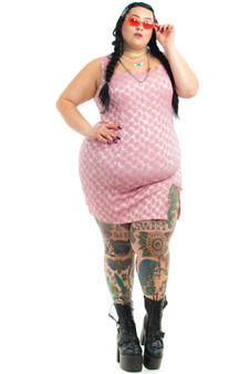 Vintage 90's Pink Daisy Mini Dress