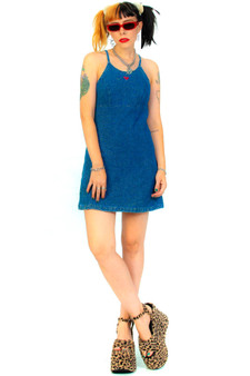 Vintage 90's Roxy Denim Mini Dress