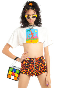Vintage 90's Running Man Cropped Tee