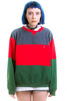 Vintage 80's Colorblock Pullover