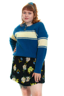 Vintage 90's Wool Blue Skater Sweater