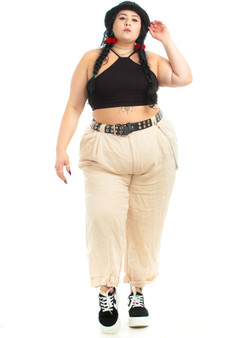 Vintage 90's Linen Pleated Trousers