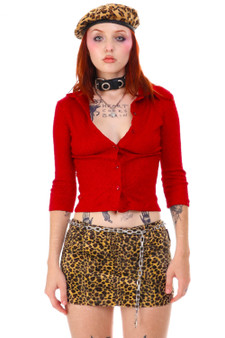 Vintage 90's Via Vai Red Button Up Shirt