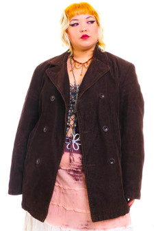 Vintage 90's Brown Corduroy Blazer Jacket