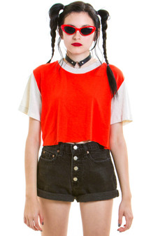 Vintage 90's Button Fly Blackout Shorts