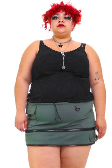 Vintage Y2K Avenue Black Lace Tank