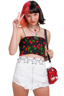 Vintage Y2K Kiki Zip-Front Mini Skirt