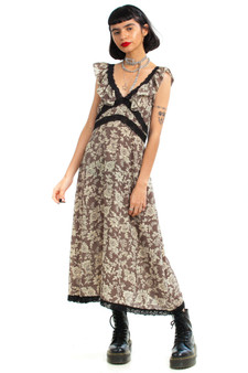 Vintage 90's Ruffle Fairy Maxi Dress