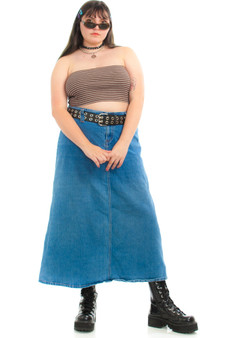 Vintage Y2K Jenny Denim Maxi Skirt