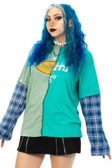 Vintage 90's Jesus Patchwork Longsleeve T-Shirt