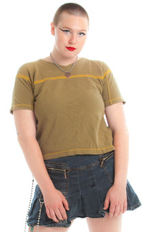 Vintage Y2K Jet BB Thermal Stripe Tee