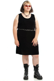 Vintage 90's Slinky Goth Mini Dress
