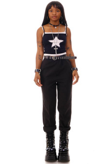 Vintage 90's Black Classic High-Waisted Trousers