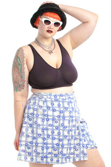 Vintage 90's Lavender & Daisies Mini Skort