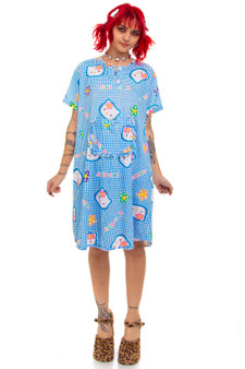 Vintage Y2K Hello Kitty Gingham Dress