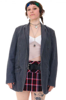 Vintage Y2K I.N.C Faux Denim Blazer Jacket
