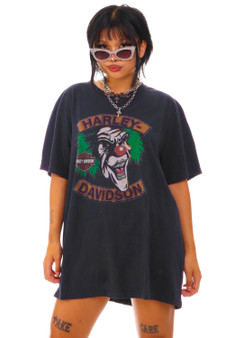 Vintage Y2K Harley Davidson Clown T-Shirt