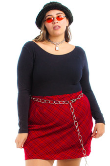 Vintage 90's Prep Squad Plaid Mini Skirt