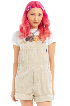Vintage 90's Gingham Check Shortalls