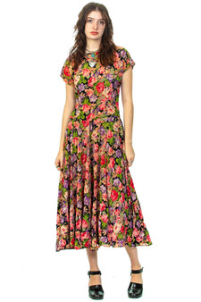 Vintage 90's SweetHeart Floral Maxi Dress