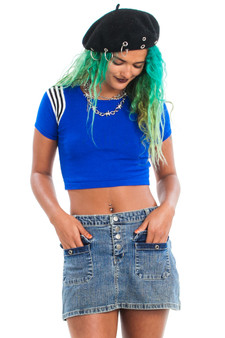 Vintage Y2K Sideout Stretch Denim Mini