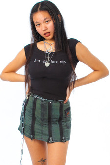 Vintage Y2K Bebe Rhinestone Logo Top 1